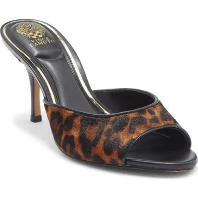 Vince Camuto Women's Prynn Calf Hair High Heel Mule Sandals In Animal Print