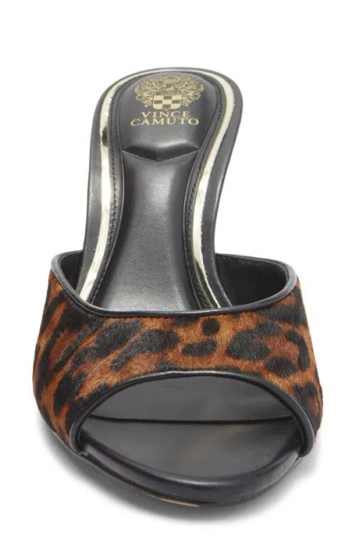 Vince Camuto Women's Prynn Calf Hair High Heel Mule Sandals In Animal Print