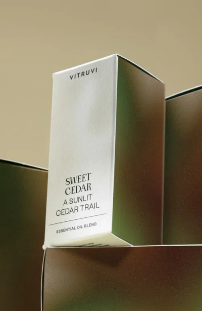 Vitruvi Sweet Cedar Essential Oil In Black