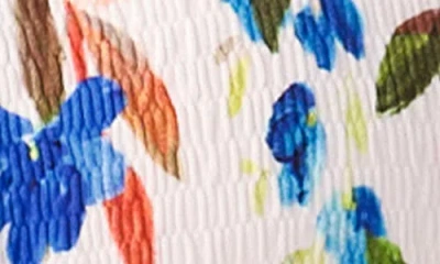 Pq Swim Smocked Triangle Bkini Top In White