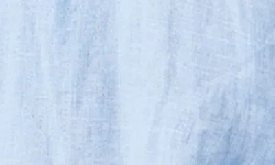 Pq Swim Millie Tie Linen Cover-up Shirt In Blue