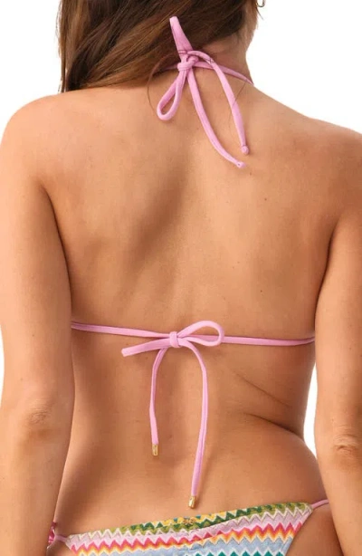Pq Swim Triangle Bikini Top In Multi