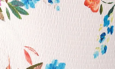 Pq Swim Elodie Smocked One-piece Swimsuit In Red