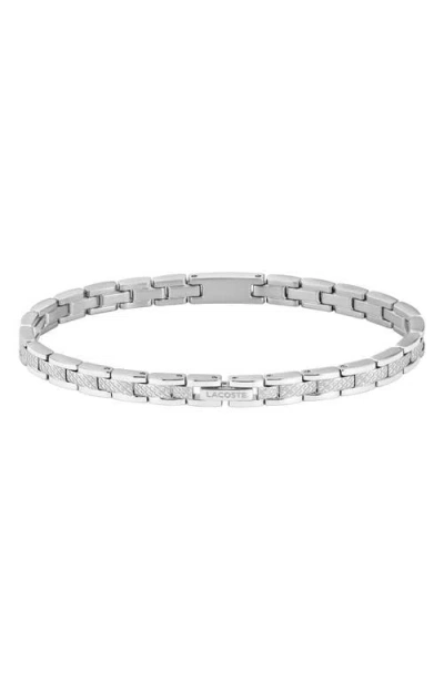 Lacoste Metropole Chain Bracelet In Metallic