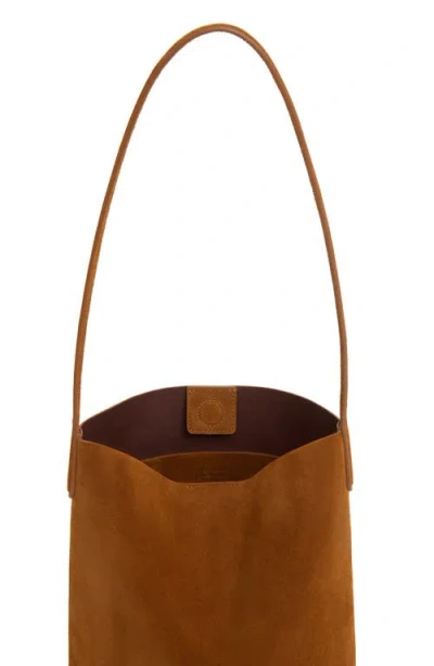 Mansur Gavriel Small Everyday Cabas Suede Hobo Bag In Brown