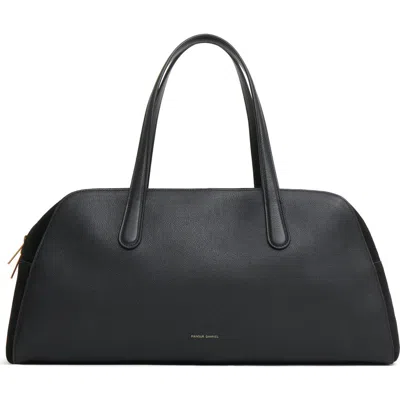Mansur Gavriel Large Helios Leather Shoulder Bag In Black