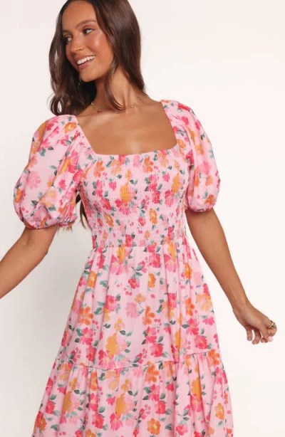 Petal And Pup Petal & Pup Soliel Floral Print Off The Shoulder Maxi Dress In Animal Print