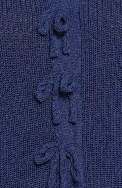 Petal And Pup Petal & Pup Gemma Bow Accent Short Sleeve Cardigan In Multi