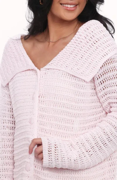 Petal And Pup Petal & Pup Lyra Sheer Cardigan In Neutral