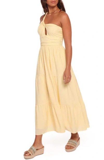 Petal And Pup Petal & Pup Vinnie One-shoulder Maxi Dress In Yellow