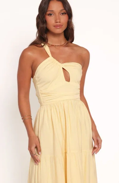 Petal And Pup Petal & Pup Vinnie One-shoulder Maxi Dress In Yellow