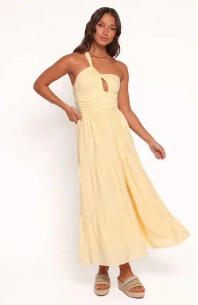 Petal And Pup Petal & Pup Vinnie One-shoulder Maxi Dress In Yellow