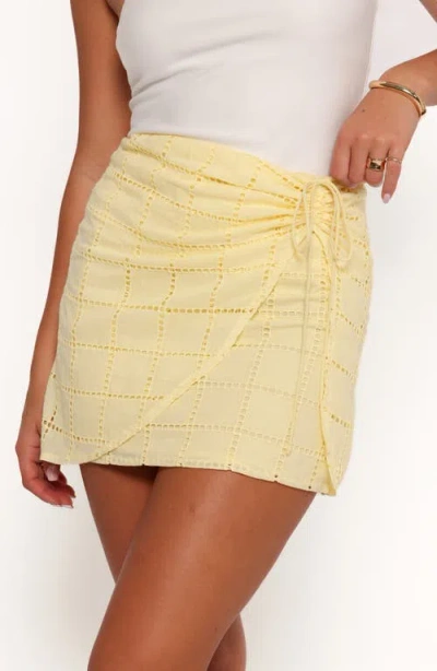 Petal And Pup Petal & Pup Clare Wrap Miniskirt In Yellow