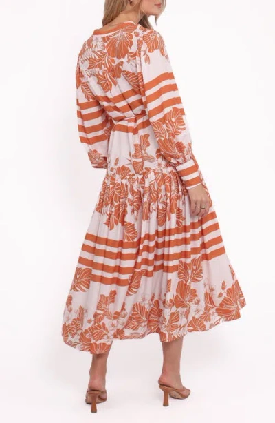 Petal And Pup Petal & Pup Jules Mixed Print Long Sleeve Dress In Multi