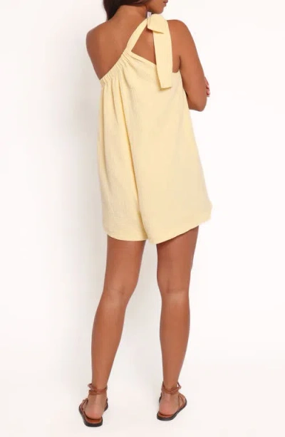 Petal And Pup Petal & Pup Miffy One-shoulder Cotton Romper In Yellow