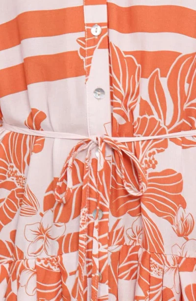 Petal And Pup Petal & Pup Jules Mixed Print Long Sleeve Dress In Multi