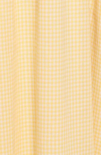 Petal And Pup Petal & Pup Kinslee Corset Cotton Blend Midi Dress In Yellow