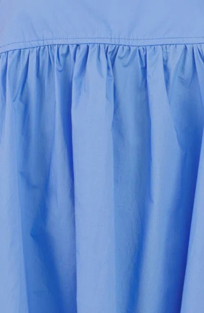 Petal And Pup Petal & Pup Serina Cotton Poplin Shift Dress In Blue