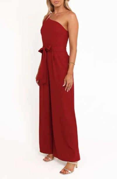 Petal And Pup Petal & Pup Leyton Asymmetric Jumpsuit In Red