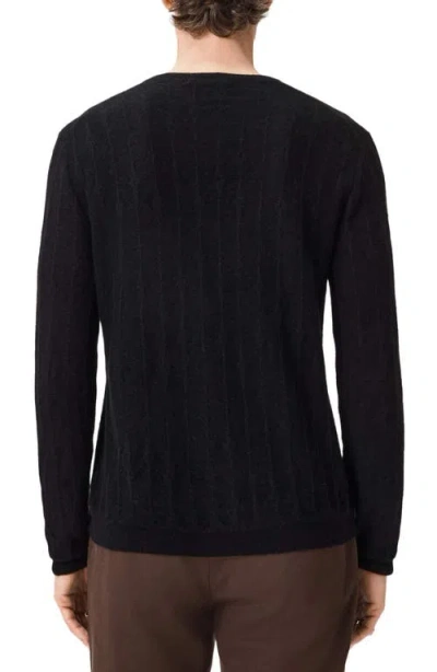 John Varvatos Baiso Crewneck Sweater In Black