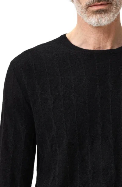 John Varvatos Baiso Crewneck Sweater In Black