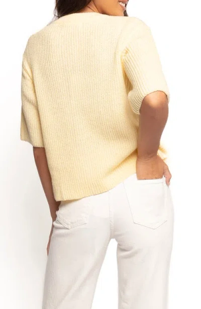 Petal And Pup Petal & Pup Miriam Elbow Sleeve Cardigan In Yellow