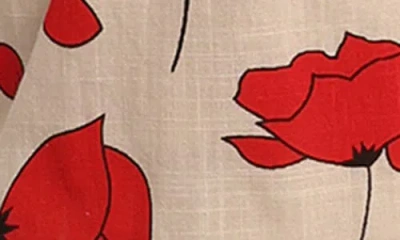 Petal And Pup Petal & Pup Sallio Floral Rickrack Trim Shirt & Shorts Set In Brown