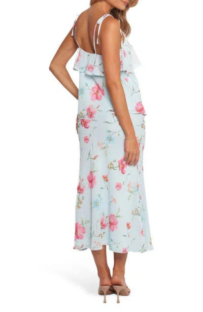 Petal And Pup Petal & Pup Valeria Floral Camisole & Maxi Skirt Set In Blue