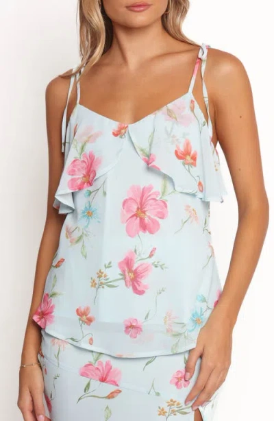 Petal And Pup Petal & Pup Valeria Floral Camisole & Maxi Skirt Set In Blue