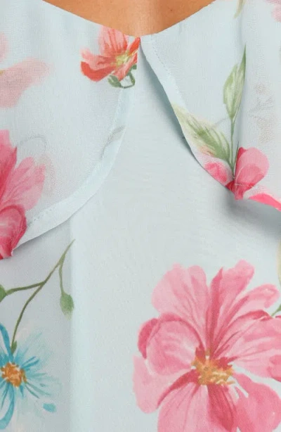 Petal And Pup Petal & Pup Valeria Floral Camisole & Maxi Skirt Set In Blue