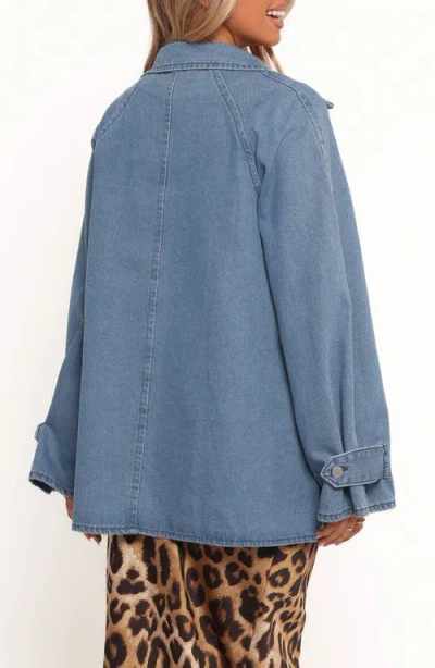 Petal And Pup Petal & Pup Novan Oversize Denim Jacket In Blue