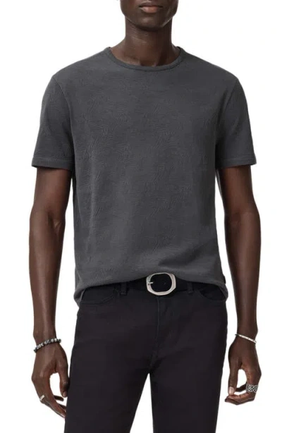 John Varvatos Blaise Wave Organic Cotton T-shirt In Gray