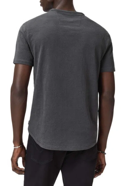 John Varvatos Blaise Wave Organic Cotton T-shirt In Gray