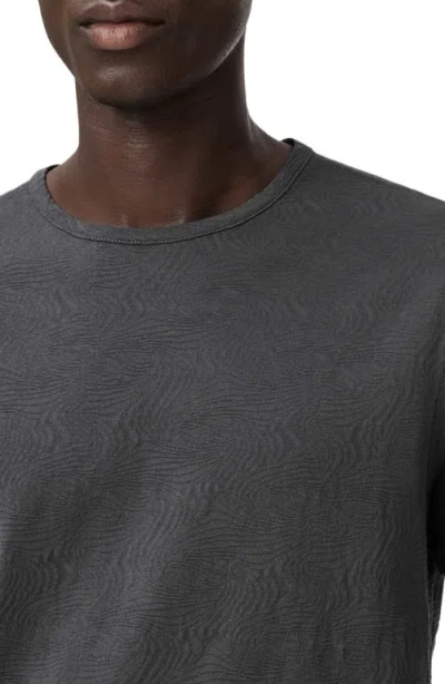 John Varvatos Blaise Wave Organic Cotton T-shirt In Gray