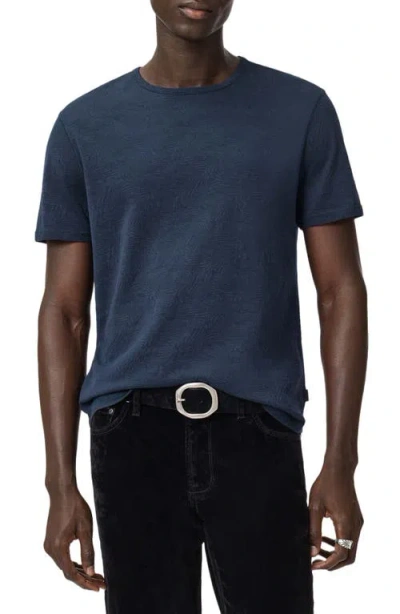 John Varvatos Blaise Wave Organic Cotton T-shirt In Blue