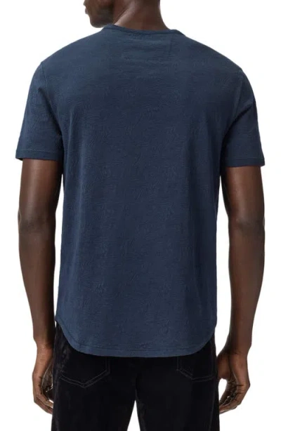 John Varvatos Blaise Wave Organic Cotton T-shirt In Blue
