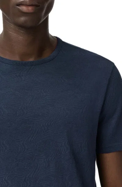 John Varvatos Blaise Wave Organic Cotton T-shirt In Blue