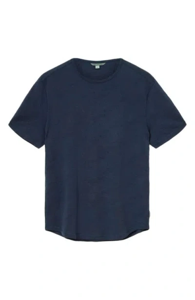 John Varvatos Blaise Wave Organic Cotton T-shirt In Blue