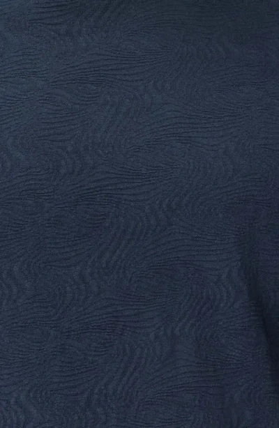 John Varvatos Blaise Wave Organic Cotton T-shirt In Blue