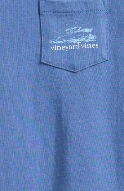 Vineyard Vines Kids' Sea Ya Later Pocket Graphic T-shirt In Blue
