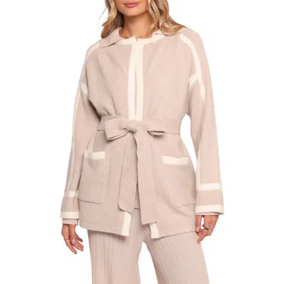 Petal And Pup Petal & Pup Maloney Tie Waist Cardigan In Brown