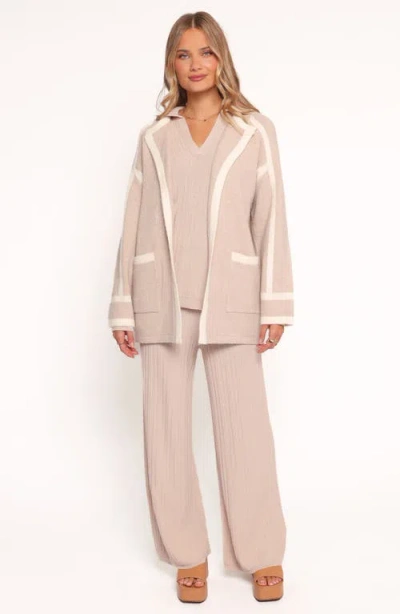 Petal And Pup Petal & Pup Maloney Tie Waist Cardigan In Brown