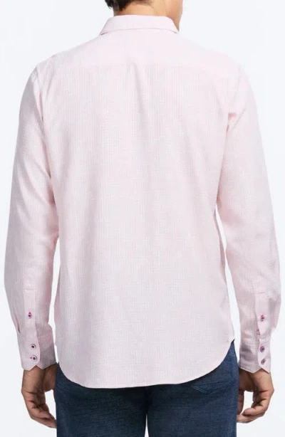 Robert Graham Angola Faded Plaid & Floral Button-up Shirt In Gray