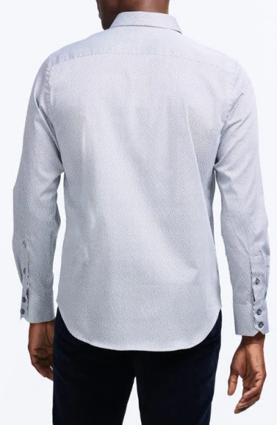 Robert Graham Cheslyn Geometric Print Stretch Cotton Button-up Shirt In Gray