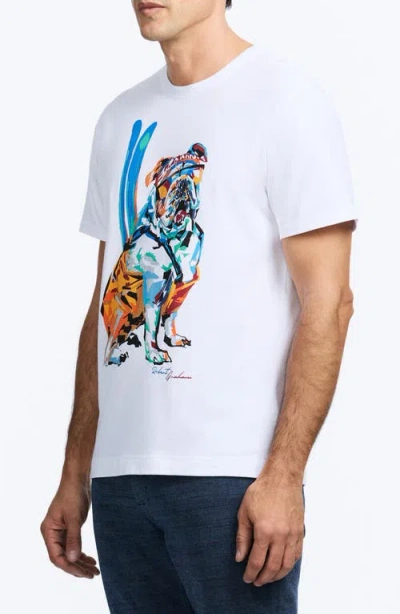 Robert Graham Ski Graham Short Sleeve Graphic Tee In White