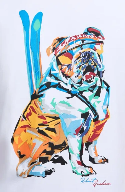 Robert Graham Ski Graham Short Sleeve Graphic Tee In White