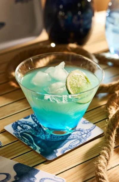 Caskata Lucy Stemless Martini Glasses, Set Of 2 In Transparent