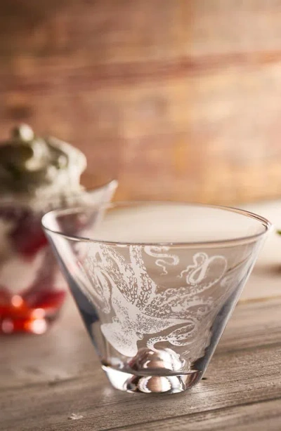 Caskata Lucy Stemless Martini Glasses, Set Of 2 In Transparent