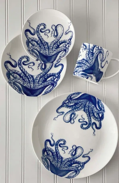Caskata Lucy Coupe Dinner Plate In Blue
