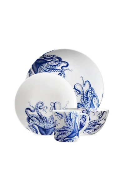 Caskata Lucy Coupe Dinner Plate In Blue